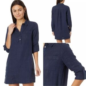 *NWT* Michael Stars 100% Linen Eleanor Utility Dress